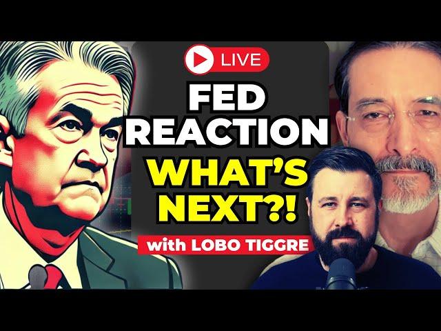 🔴 LIVE: GOLD & SP500 HIGHER, POWELL & FED Reaction with Lobo Tiggre, Q&A